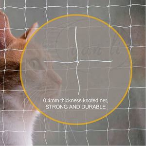 Onzichtbare Balkonbescherming Op Maat Gesneden Nylon Hdpe <span class=keywords><strong>Plastic</strong></span> Netten Voor Bescherming Van Kattenduiven Met Gietwerk - Product Image 5