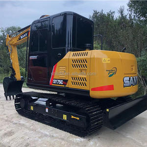 Cina ben sa usato escavatore Sany SY75C Mini di seconda mano escavatore cingolato idraulico costruzione 7.5Ton classe di risparmio di carburante - Product Image 1