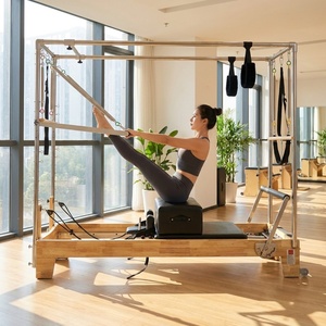Set de 5 Piezas de Reformer Cadillac de Pilates de Madera de Arce de Grado Industrial con <span class=keywords><strong>Silla</strong></span> Wunda para Compra en Lote para Gimnasios Profesionales - Product Image 2