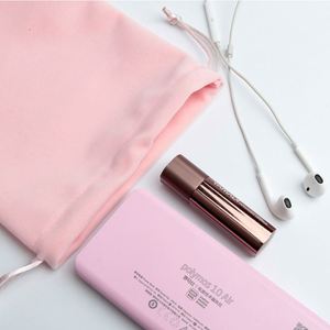 Sacs à bijoux en velours rose de haute qualité, personnalisés et imprimés, avec cordon, pour la vente en gros - Product Image 6