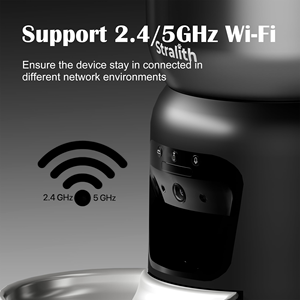 Comedero Automático Inteligente para Perros y Gatos, Diseño OEM Moderno, Acero Inoxidable y Plástico, WiFi Tuya, 6L, Portátil - Product Image 4