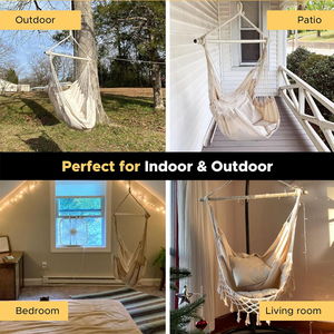 Sedia Amaca Moderna da Giardino Pieghevole, Portatile, Resistente agli Strappi, Singola per Adulti, in Tessuto, per Parco - Product Image 4