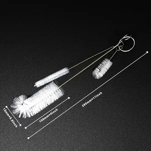Living Giving 3-Piece Eco-Friendly Multifunctional Kitchen Cleaning <b>Brush</b> Set Silicone <b>Bottle</b> Cleaning <b>Brushes</b> - Product Image 3