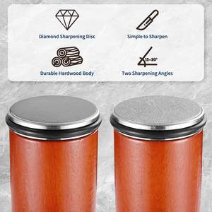 Affûteur de couteaux à bord droit avec disque de diamants industriels pour acier de toute dureté – Affûteur de couteaux rotatif - Product Image 3