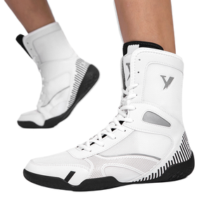 Custom Men's Professional Boxing Wrestling <b>Boots</b> Mesh Upper Breathable Lightweight Summer Winter with Full Customization - Product Image 1