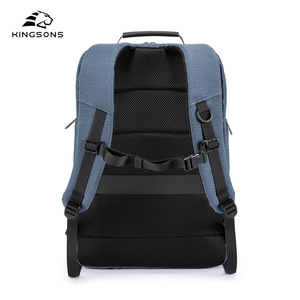 Kingsons <b>Laptop</b> <b>Backpack</b> 20-35L Large Capacity Multi Layer Storage Unisex Blue And Black Casual Everyday Use - Product Image 3