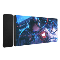 Tapis de souris sans fil magnétique détachable 2-en-1 avec charge rapide QI 15W, en caoutchouc naturel écologique, pour le gaming et le bureau (thème Anime)