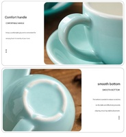 Tasses à expresso en porcelaine 75 ml, mini-tasses à café pour machine à expresso, petites tasses en céramique pour ristretto et café