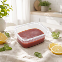 Conteneur jetable LIXIN pour crème glacée et gelato à emporter, 150 ml, 200 ml, 250 ml, épaisseur 0,4 mm, petite capacité, boîte alimentaire en plastique