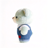 Ours en peluche vert menthe en gros avec col en dentelle, ours en peluche doux et moelleux pour la décoration de chambre