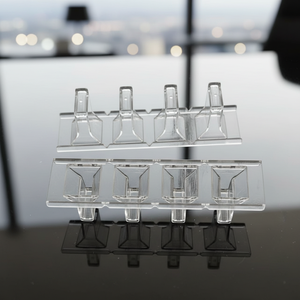 Cuvette en plastique FSK OEM Stago avec billes en fer transparentes pour usage hospitalier/laboratoire - Product Image 1