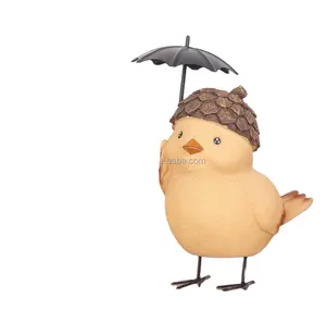 수지 기술 동상 창조적인 조각품 선물 우산 닭 동물 모양 돼지 저금통