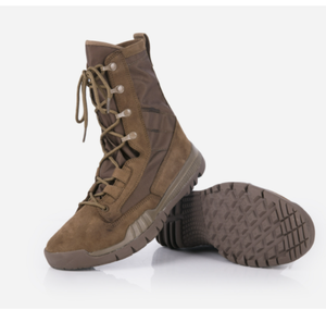 รองเท้าบูทฝึกซ้อมรบสีน้ำตาลเข้ม รุ่น TSB1102 น้ำหนักเบา สำหรับพื้นที่ทะเลทราย พื้นรองเท้าทำจากยางและ EVA ระบายอากาศได้ดี - Product Image 1