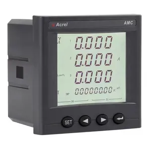 three phase panel meter 96*96 energy meter with RS485 measure current voltage power commercial building energy consumption