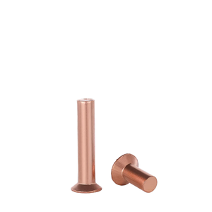 Rivets en cuivre massif à tête demi-ronde GB867, rivets à tête plate ronde de type impact, rivets à tête champignon - Product Image 1