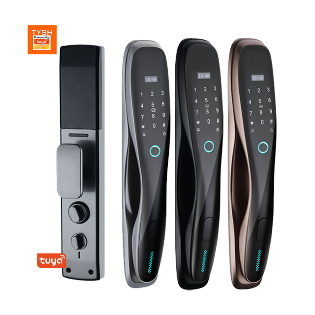 TYSH Tuya Smart Door Lock with Fingerprint APP Control Wi-Fi Compatible with Aluminum/Glass/Steel Doors
