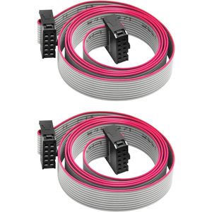 สายเคเบิลแบบแบน Gikfun Copper ขนาด 2.54 มม. ระยะห่างระหว่างขั้ว 2 แถว 10 พิน แบบตัวเมียต่อกับตัวเมีย IDC สำหรับงาน DIY - Product Image 2