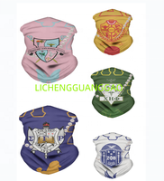 Cache-cou sans couture en tissu extensible imprimé pour le sport, masque facial, bandana d'extérieur, vente en gros pour les fédérations de sororités, personnalisation du logo