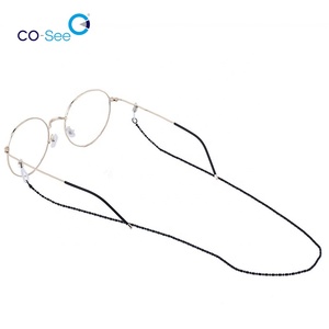 Chaînes de <span class=keywords><strong>lunettes</strong></span> à perles brillantes Chaîne de <span class=keywords><strong>lunettes</strong></span> de soleil en métal - Product Image 6