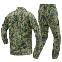 Combinaison tactique ACU prête pour le terrain en camouflage numérique de la jungle philippine avec veste et pantalon en tissu ripstop TC 65/35 haute résistance
