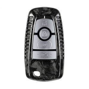 Étui pour clé de voiture en fibre de carbone adapté à Ford Edge Focus ST ECOSPORT Expedition Explorer F-150 Raptor F-250-F-550 Fusion Mustang Ranger - Product Image 2