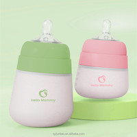 2025 nouveauté 5oz 9oz Flexy Silicone biberon anti coliques biberon sans bpa Silicone biberon
