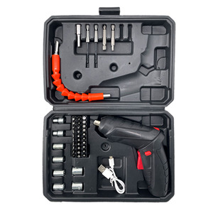 Ensemble de perceuse miniature 6V Li-ion 1,5Ah 41 pièces pour usage domestique, kit d'outils électriques sans fil rechargeable OEM - Product Image 5