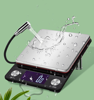 Balance de cuisine électronique en acier inoxydable personnalisée avec écran LCD haute définition 5 kg*0,1 g 10 kg*1 g