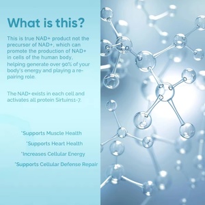 ผลิตภัณฑ์เสริมอาหารแคปซูล NAD Plus Resveratrol บำรุงความงาม 60 แคปซูล รับผลิตแบบ OEM ODM ได้รับการรับรองมาตรฐาน GMP เกรดอาหาร สำหรับสารต้านอนุมูลอิสระ - Product Image 3