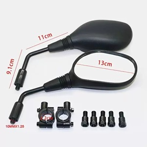 Rétroviseur universel pour moto, moto cross, rétroviseur latéral rond, accessoires pour moto avec E24 - Product Image 5