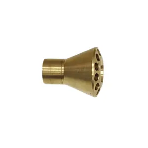 Refrigerant distributor brass nozzle inlet 5.6mm outlet 1/4 with 12 holes