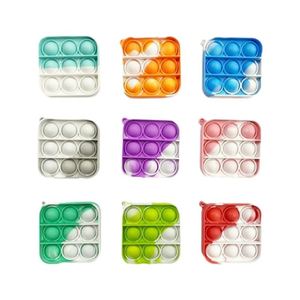 Custom Fidget Toy-Finger Bubble Pop Stress-Relief <b>Keychain</b> - Fun DIY Mochi Toy - Product Image 2
