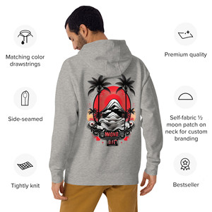 Felpa con Cappuccio Unisex Pesante 500GSM con Zip, Ricamo 3D e Stampa Serigrafica - Product Image 4