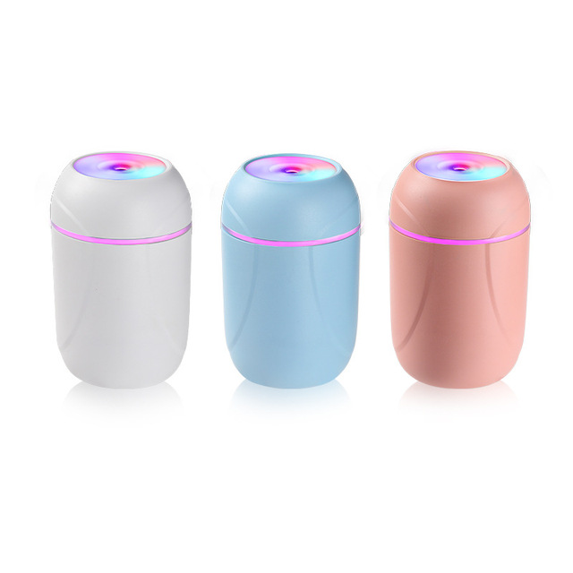 Hot Selling Portable Mini USB Aroma Diffuser Top Essential Oil Air Humidifier Cars Households Outdoors 300ml Ultrasonic Colorful