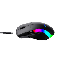 Ms959W Havit 8 touches 2.4G filaire RVB LED lumière colorée Optico Raton PC Computer Gamer Playing Dual Mode Ergonomic Gaming Mouse