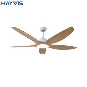 Tiết kiệm năng lượng khách sạn nhà 52 inch Sắt + ABS kích thước lớn năm lá im lặng có thể điều chỉnh LED quạt trần ánh sáng - Product Image 1