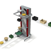 Boîte de rangement en plastique de transport personnalisée de 80kg Élévateur de convoyeur à levage vertical circulaire continu