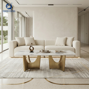 Tavolino da Caffè Moderno con Gambe in Acciaio Inox, Design Post-Moderno Personalizzato - Product Image 2