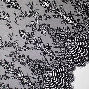 Hochwertige YUGU YG-2351 Tüll-Chantilly-Spitze Königsblau mit Pailletten Französische Spitzenstoffe Polyester/Nylon 150cm Breite für Bekleidung - Product Image 3