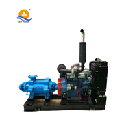Pompa Air Sentrifugal Multistage Horizontal Bertekanan Tinggi Mesin Diesel untuk Penggunaan Luar Ruangan dengan Seal Mekanis