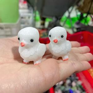 Figuras de Animales Talladas a Mano en <span class=keywords><strong>Jade</strong></span> Blanco Natural, Perro, Pájaro, Conejo, Oveja, Cristal Tallado para Decoración del Hogar, Venta al Por Mayor - Product Image 2