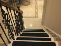 Marches d'escalier en latex côtelé imperméables, tapis d'escalier antidérapants robustes, marches antidérapantes pour extérieur, pour usage commercial