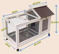 Clapier extérieur Lapin Poulailler de luxe Pet House en bois