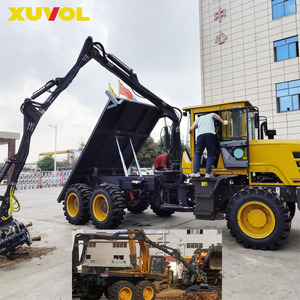 Xuvol 6WD, transitaire agricole tout-terrain pour la canne à sucre, avec une grue à 4 bras pliables et une grappin rotatif - Product Image 1
