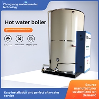 Chaudière à eau chaude verticale au gaz de 1400 kW, contrôle automatique industriel, haute efficacité thermique, faible encombrement