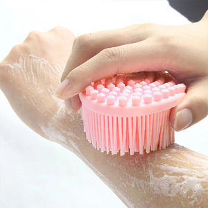 Yun Double-face Silicone spazzola da bagno a setole morbide sensoriali allenamento tattile strumento di massaggio con corda appesa pennelli per la pulizia del bambino - Product Image 5