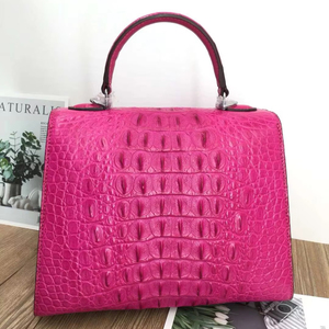 Sac à bandoulière de luxe pour femme en cuir de crocodile véritable de haute qualité, sac à main en cuir d'alligator de marque pour femme - Product Image 1