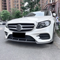 Spoiler de pare-chocs avant pour Mercedes-Benz Classe E W213 C238 Coupé Sport pré-lifting 2016-2020 ABS noir brillant
