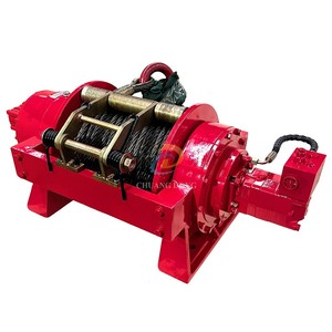 Winch Truk Hidrolik 10t dengan Remote Control dan Tali Baja Tahan Karat untuk Truk Derek/Penyelamat Bak Datar Vertikal - Product Image 1