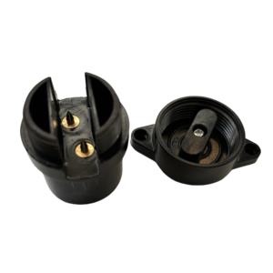 Douille de lampe à vis en bakélite ignifuge <span class=keywords><strong>OLIP</strong></span> noire B22 250V 5A, câblage rapide, garantie 2 ans, sécurité - Product Image 3